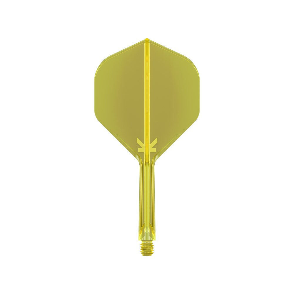3pc Target K-Flex No 2 Dart Flight & Shaft Intermedium - Neon Yellow