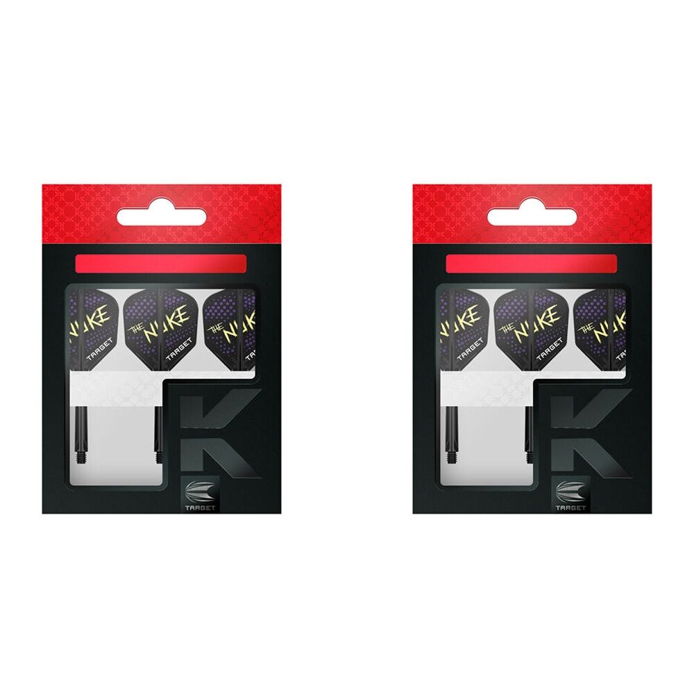 6pc Target Luke The Nuke Littler K-Flex Dart Flight & Shaft No.2