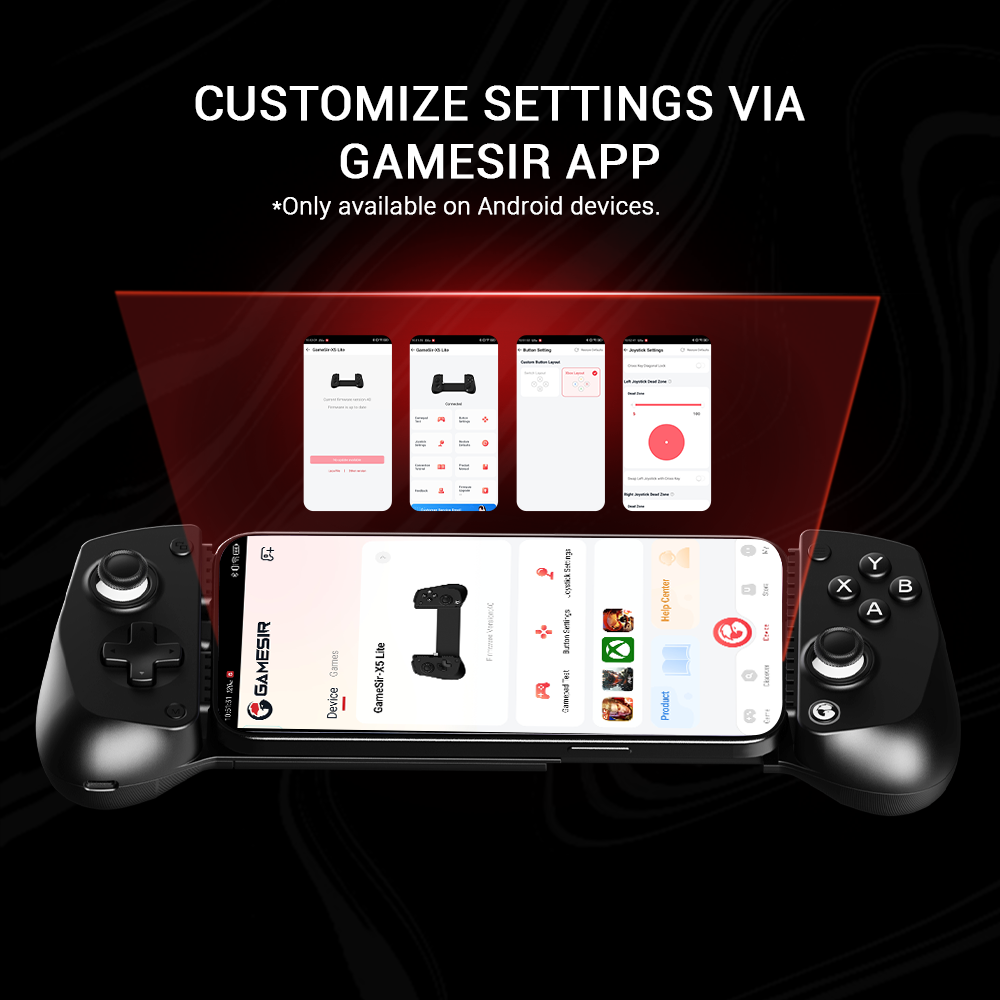 Gamesir X5 Lite Wired Game Controller for iPhone & iPad Mini/Android USB-C Black