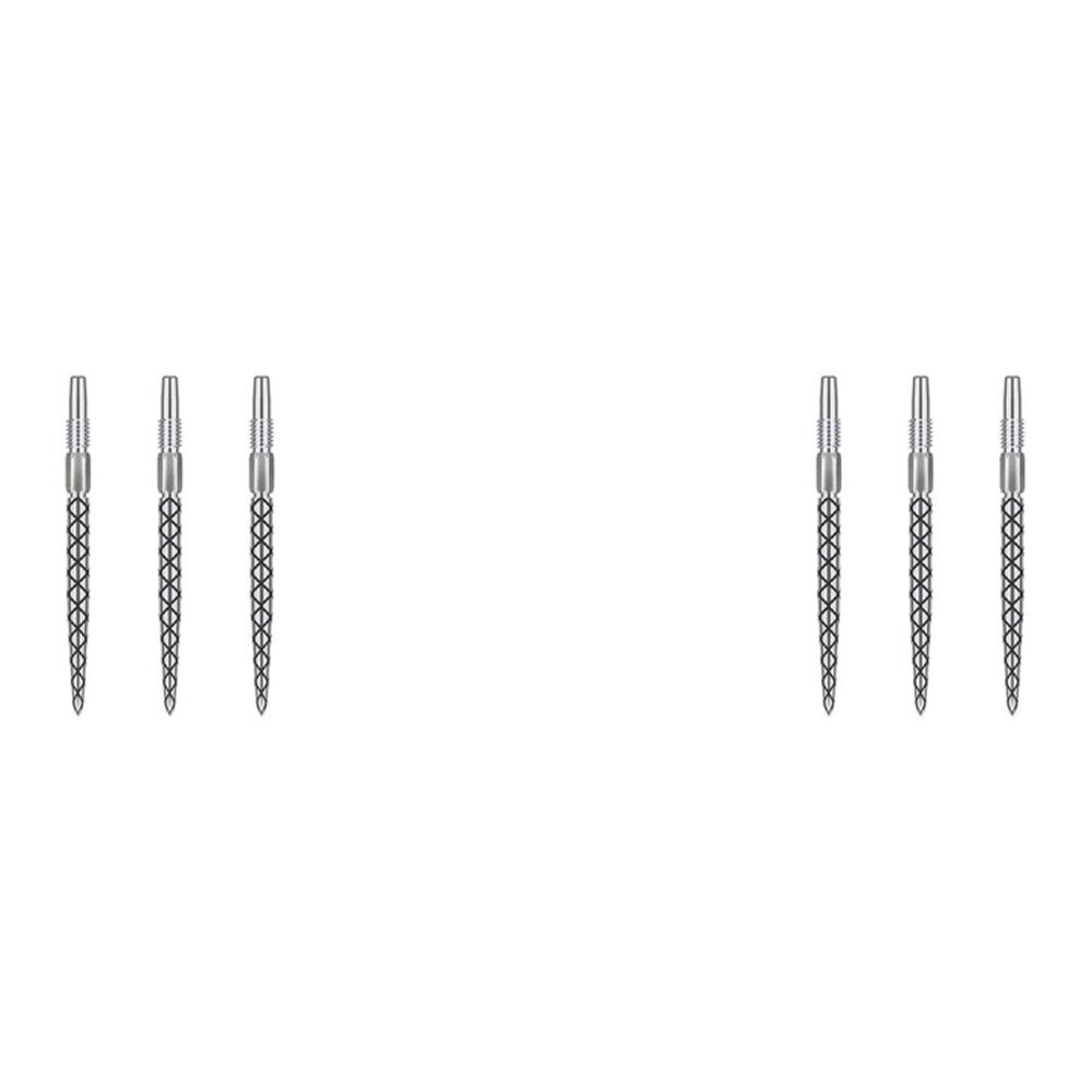 2x 3pc Target 26mm Swiss Diamond Pro Point For Darts SP Barrels - Silver