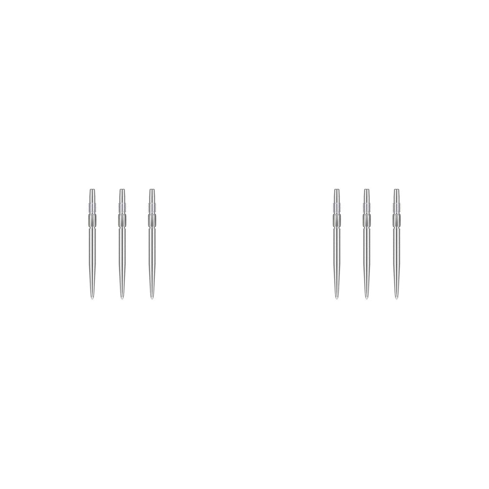 2x 3pc Target 26mm Swiss Point For Darts SP Barrels - Silver