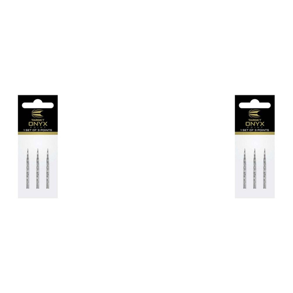 2x 3pc Target 35mm Diamond Pro Swiss Point For Darts SP Barrels - Silver