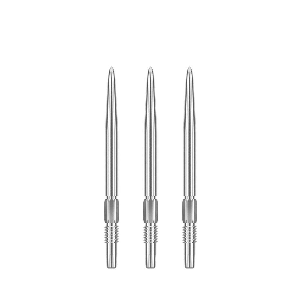 12pc Target Swiss Dart Point Pocket Size 40mm - Silver