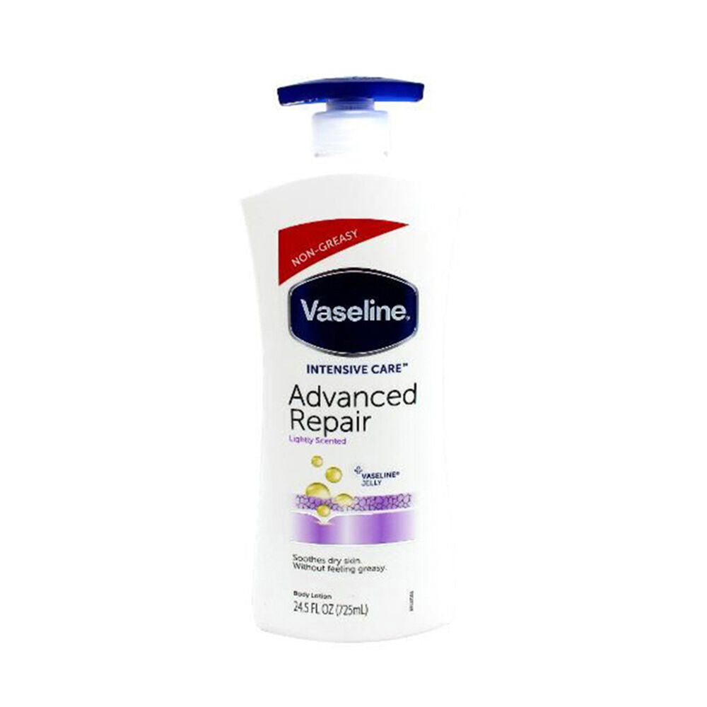 3PK Vaseline Intensive Care Advanced Repair Body Lotion For Dry Skin 725ml