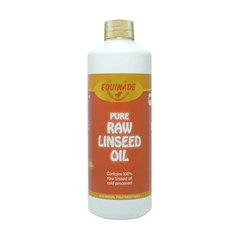 4PK Equinade Raw Linseed Oil Cold Pressed Horse Coat Conditoner Care 500ml