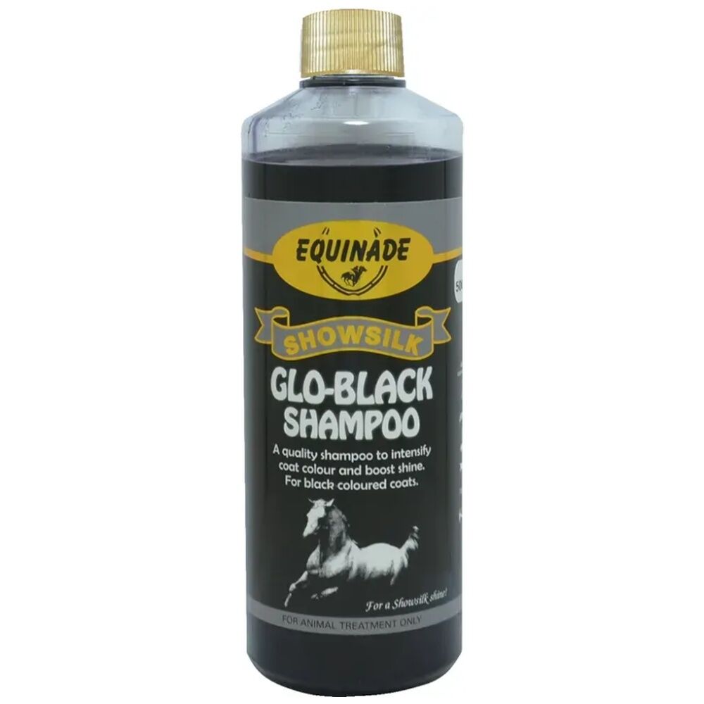 4PK Equinade Showsilk Glo Black Horse Coat Grooming Care Shampoo 500ml