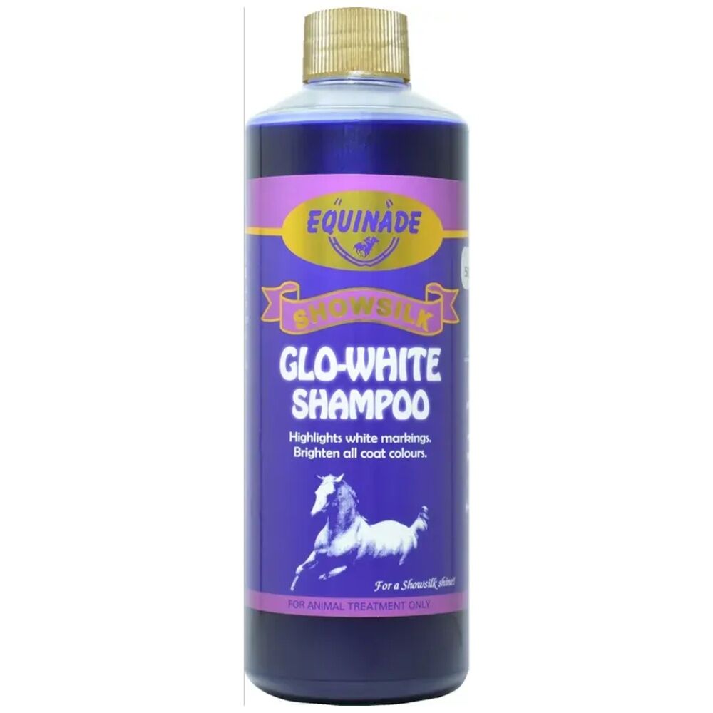4PK Equinade Showsilk Glo White Horse Coat Grooming Care Shampoo 250ml