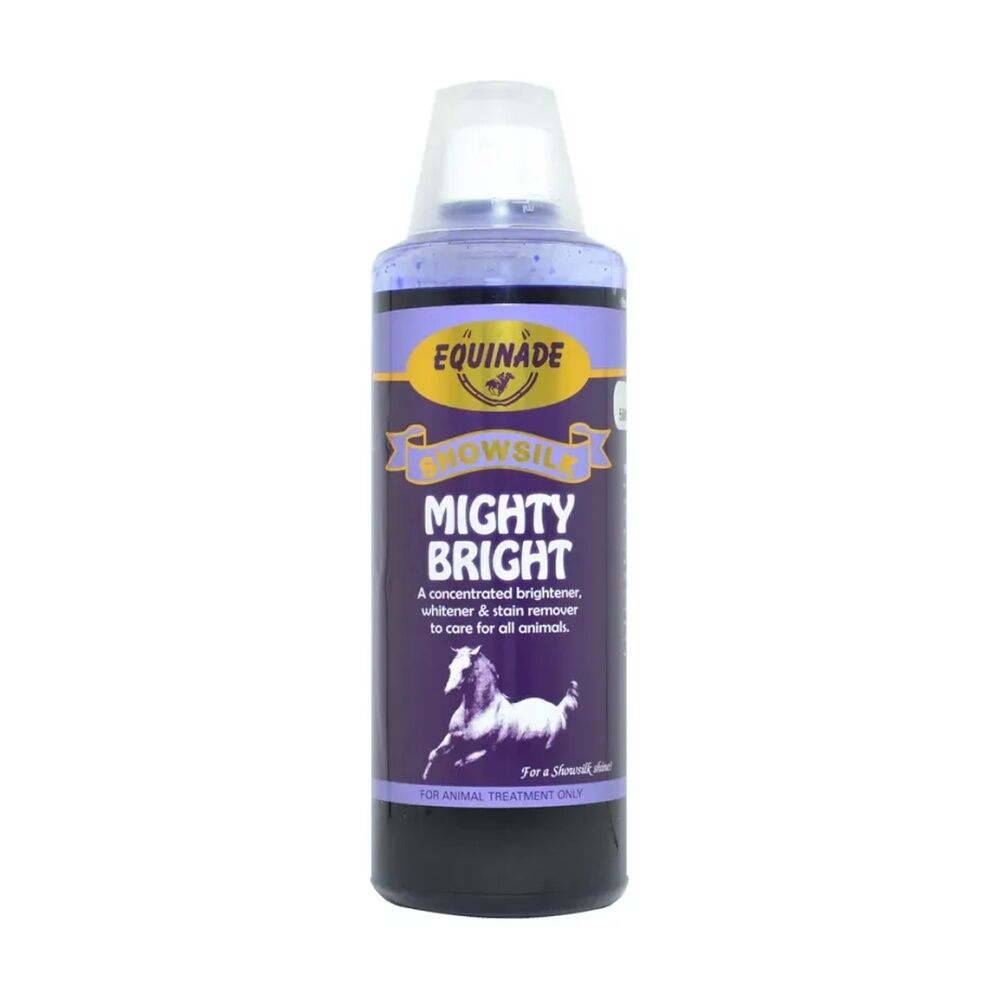 Equinade Showsilk Horse Coat Whitener & Stain Remover 500ml Mighty Bright