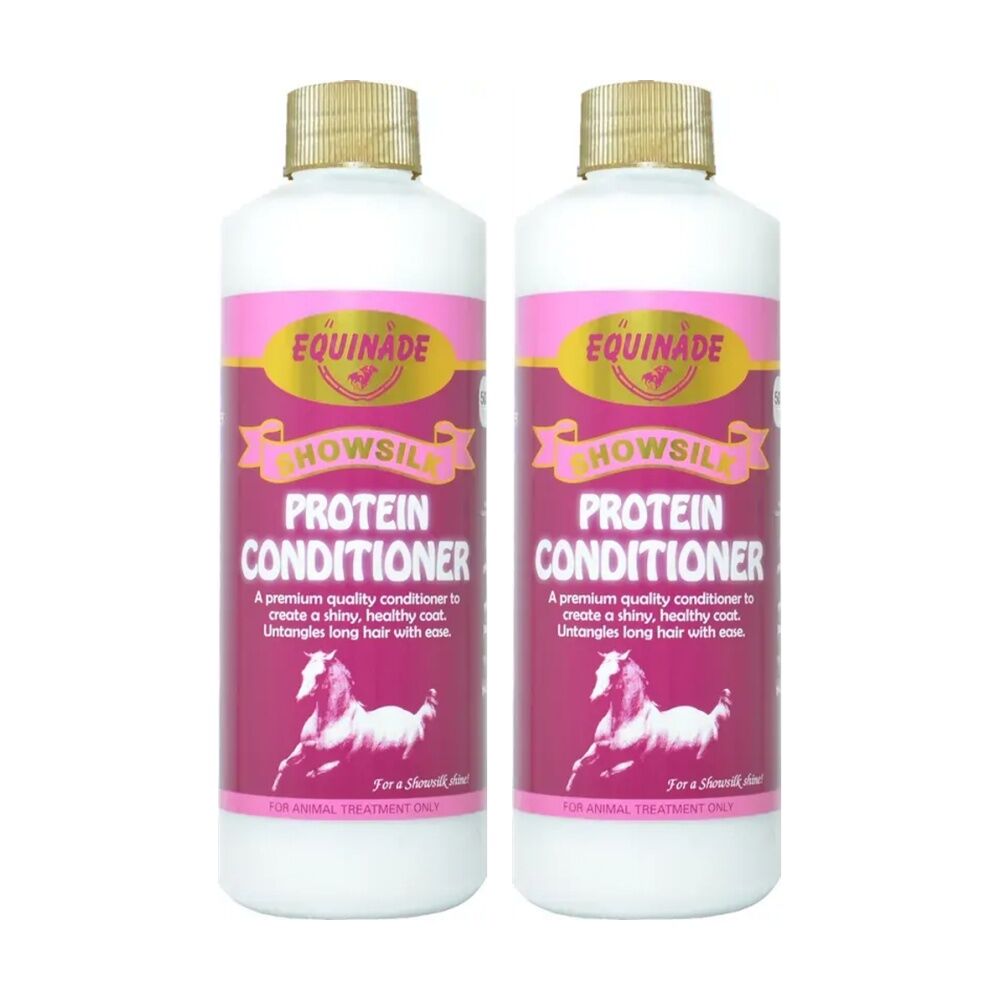 2PK Equinade Showsilk Horse Grooming Coat Care Conditioner 500ml Protein