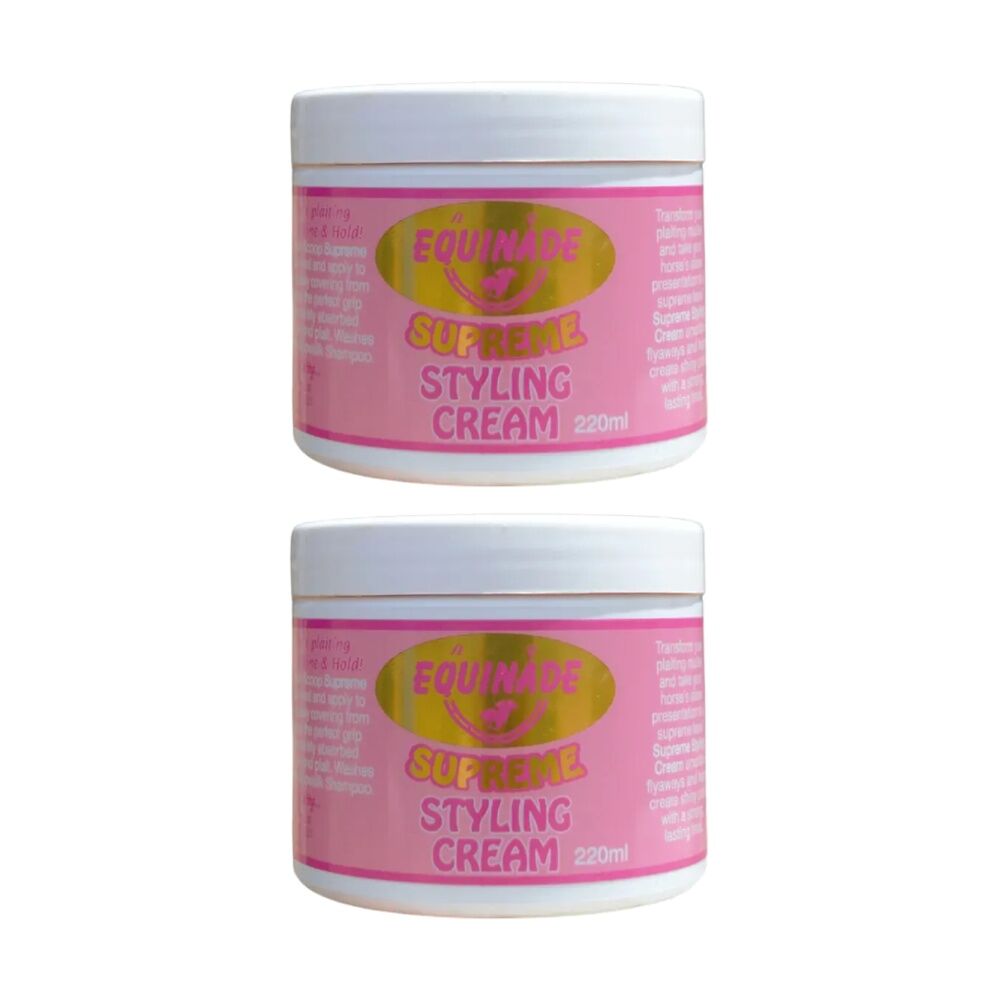 2PK Equinade Supreme Horse Hair Grooming Styling Cream 220ml