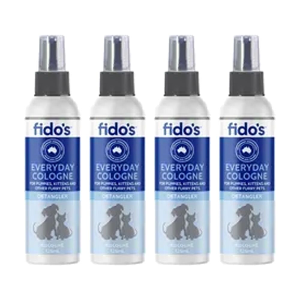 4PK Fidos Everyday Fresh Spritzer Spray Bottle Pet Grooming Care 125ml