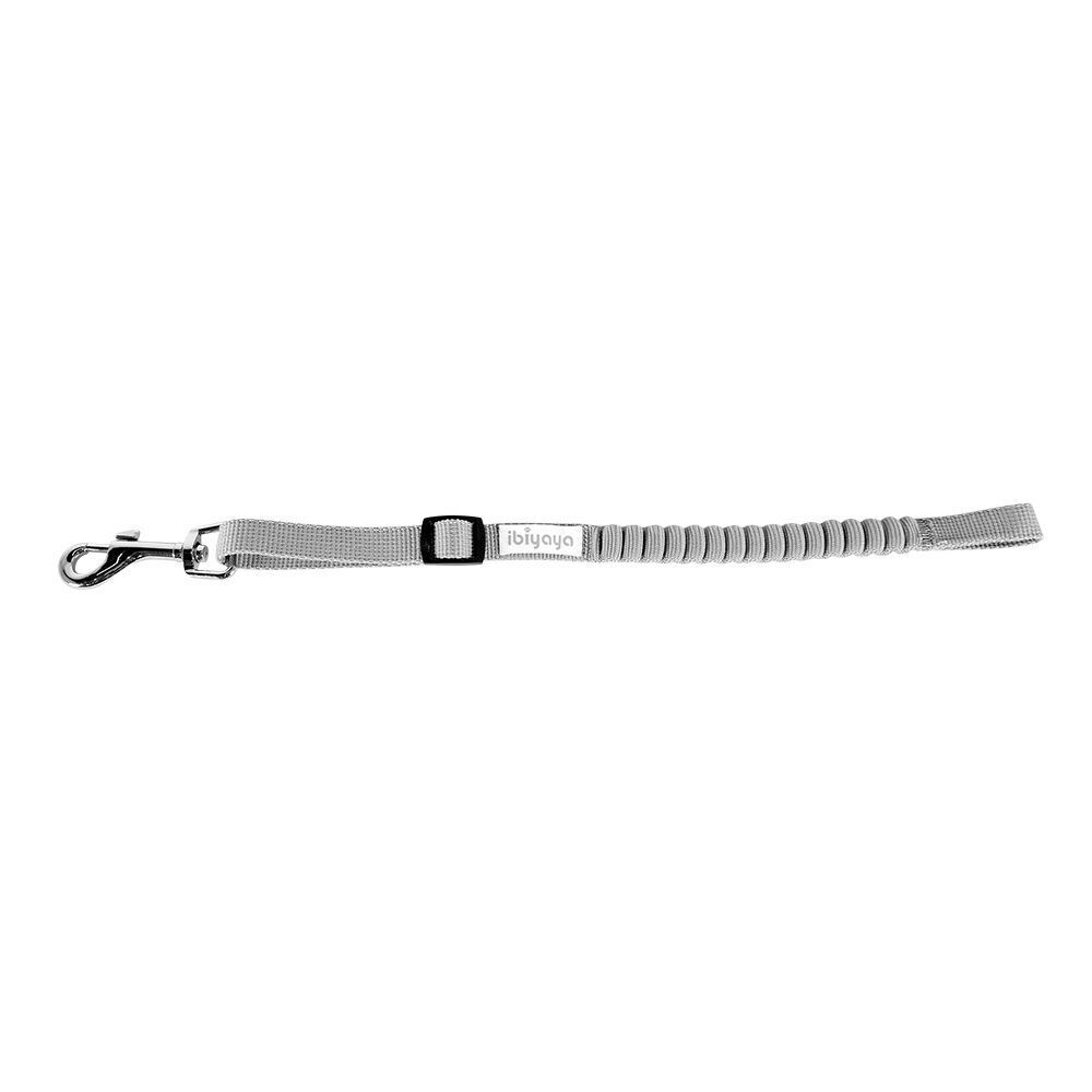 Ibiyaya No Shock Bungee Leash Extension/Stroller Tether For Cats/Dogs 50cm Grey