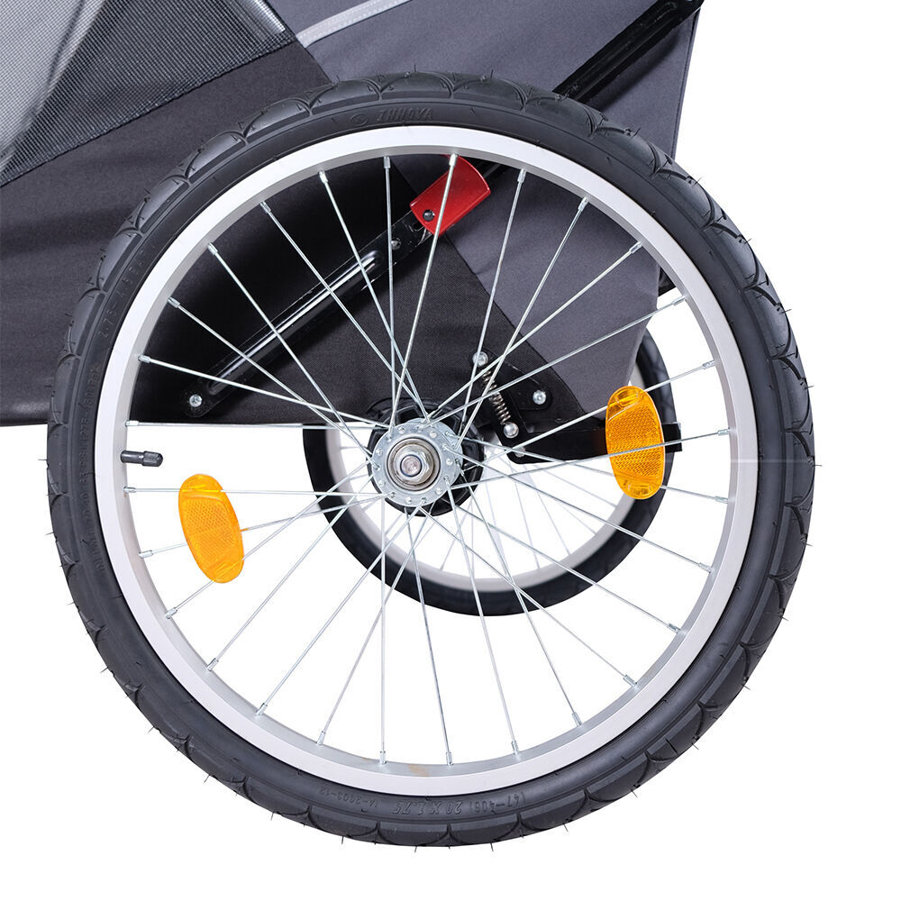 Ibiyaya The Hercules Heavy Duty Pet Stroller/Carrier up to 50kg Grey/Yellow