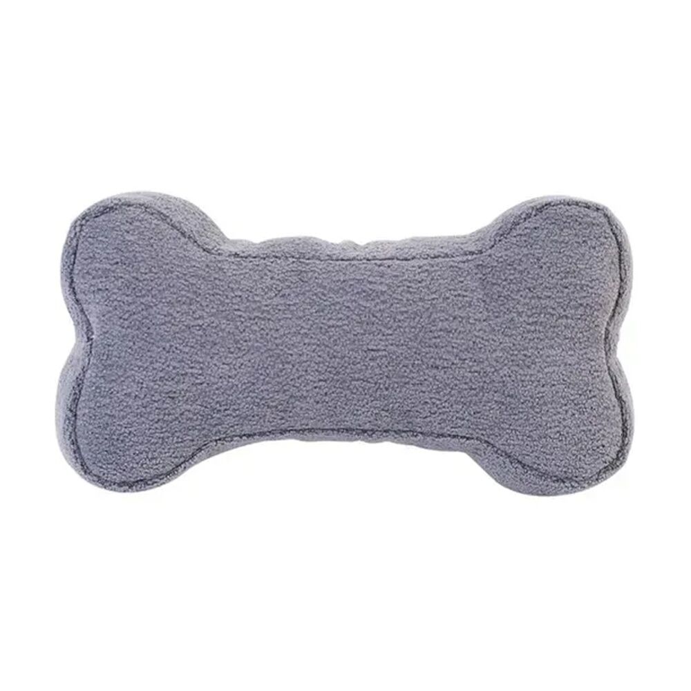 2PK Lilly & Dash Pet Dog Interactive Squeaker Bone Toy 200x150x150mm Charcoal