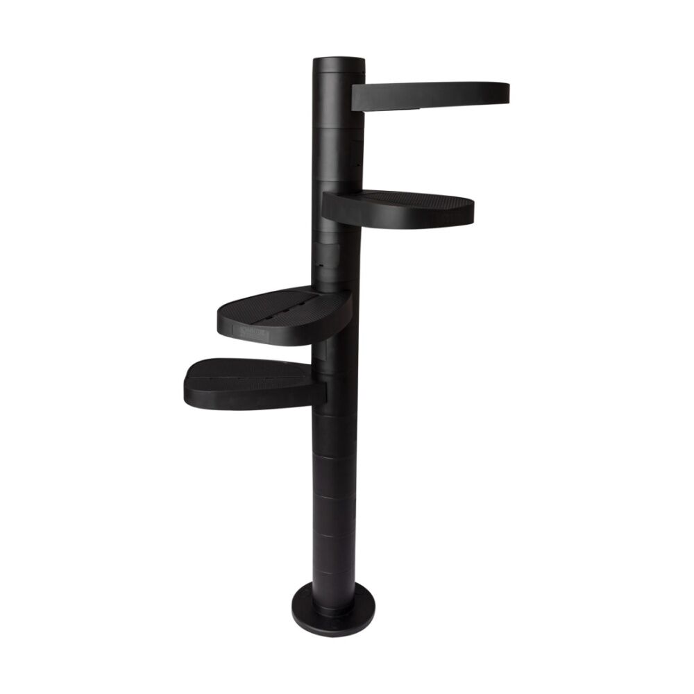 2pc Monkee Tree Scalable Cat Climbing Ladder Step Kit Accessory Black