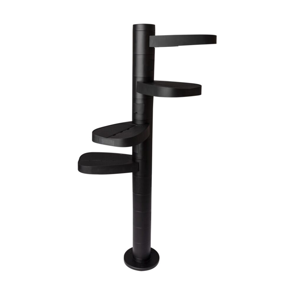 Monkee Tree Scalable Cat Climbing Ladder 12 Trunk Starter Pack Black