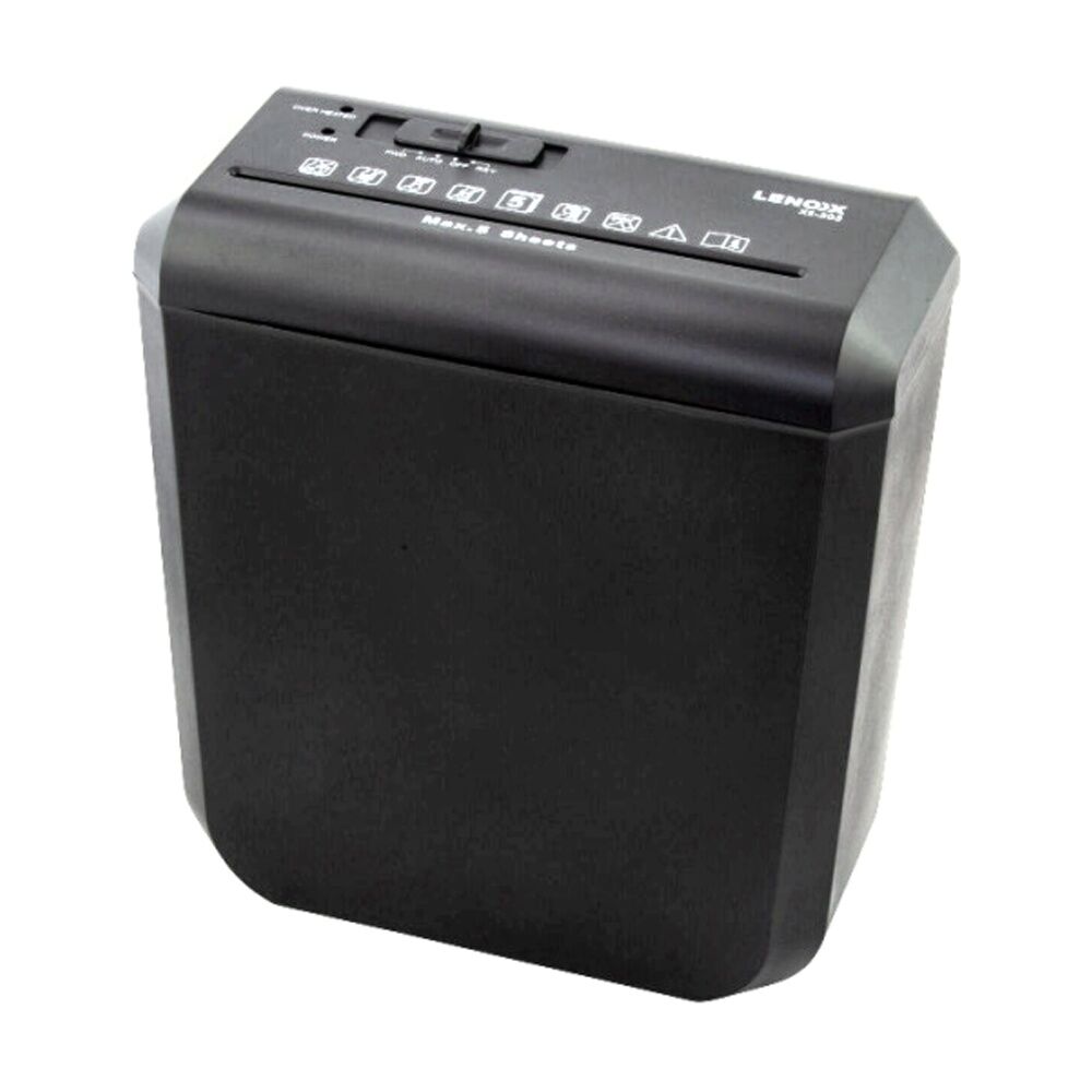 Lenoxx Paper Shredder w/10 Liter Bin 5 A4 Sheet Shred Capacity 180W Black