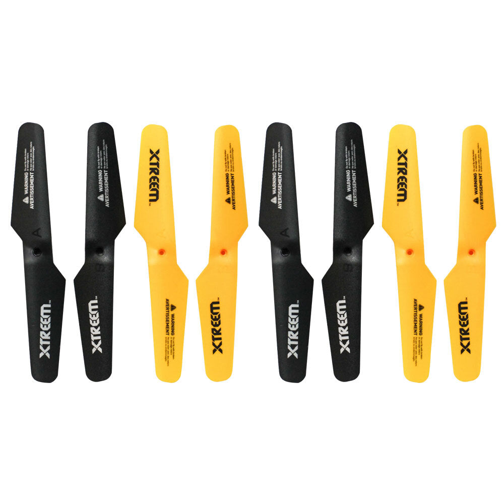 8pc Xtreem Raptor Eye Rotor Blades (Front&Rear)