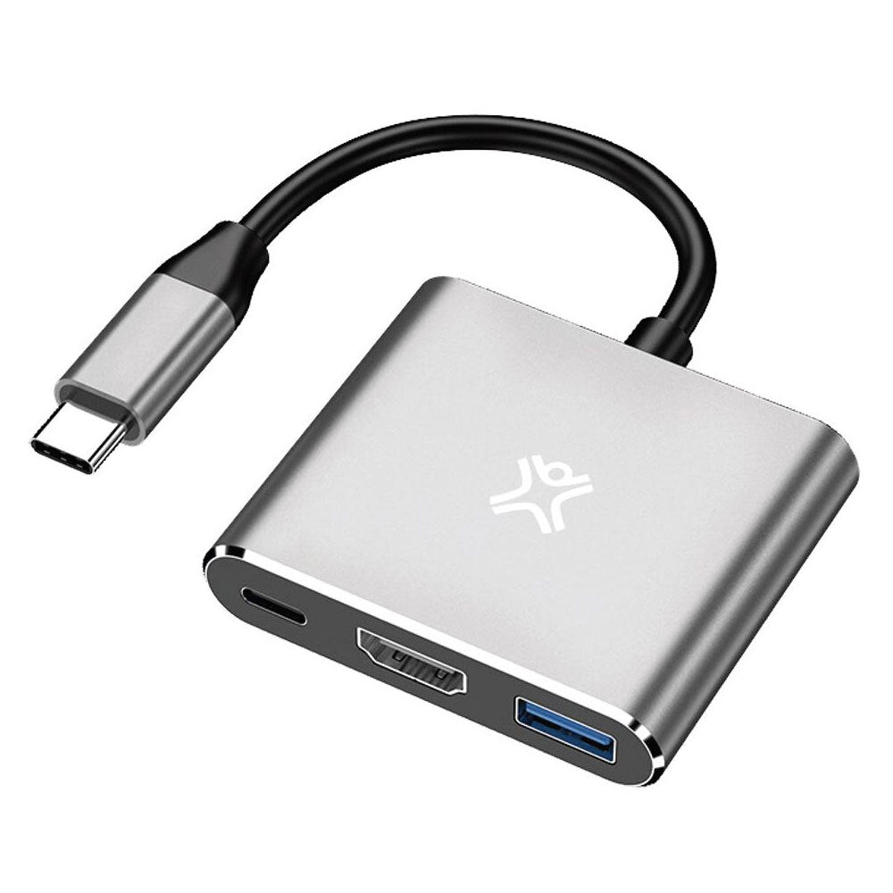 XtremeMac Type-C Hub with HDMI + USB-A + USB-C PD Ports