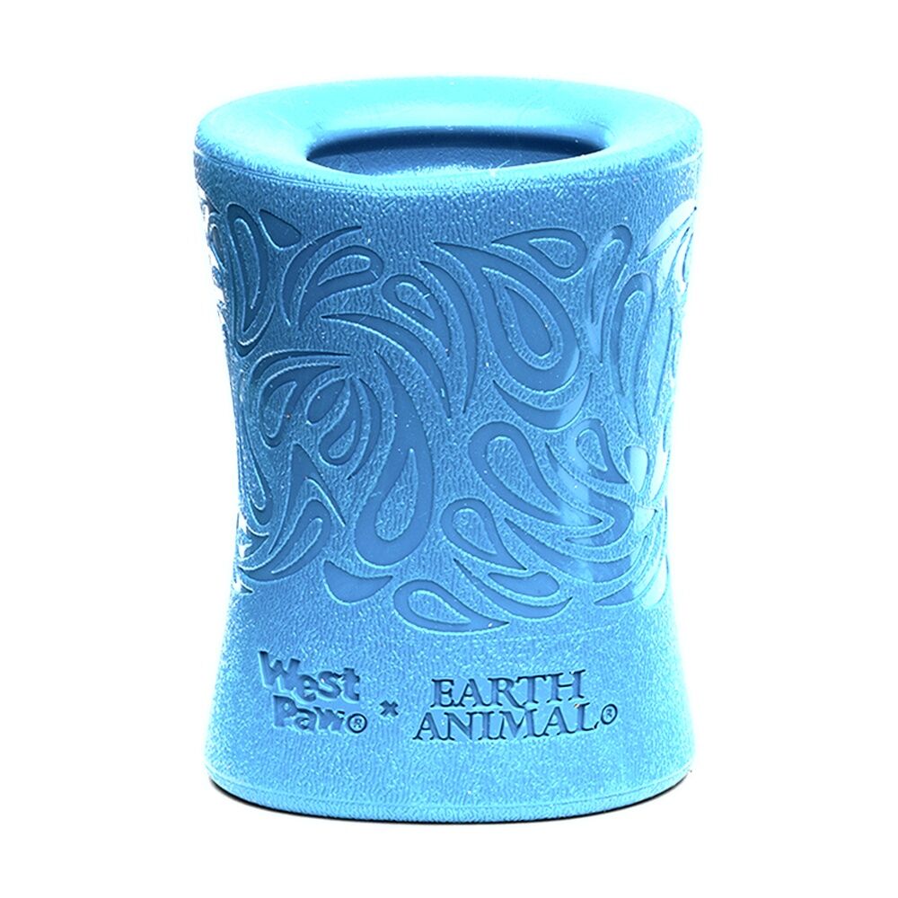 West Paw Funnl Pet Dog Treat Dispenser Soft Chew Toy Marine
