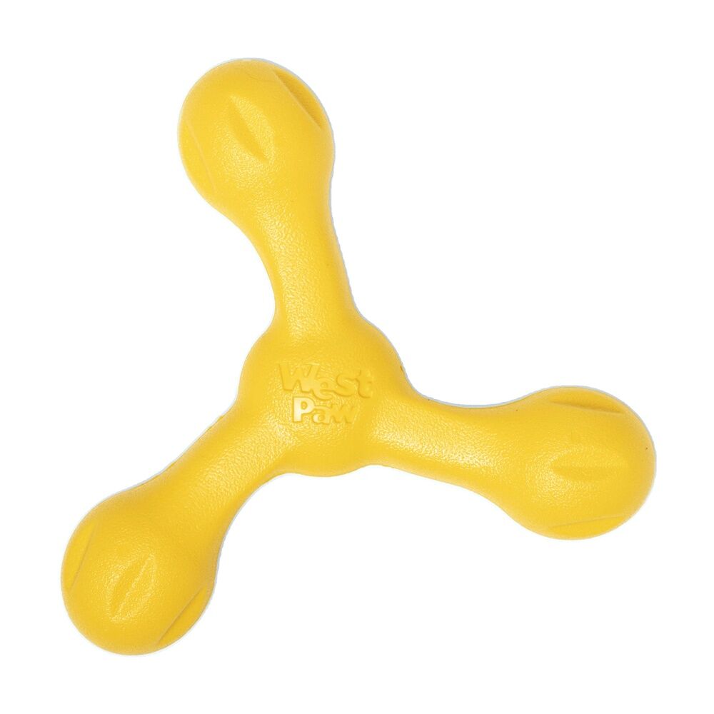 West Paw Skamp Pet Dog Fetch Throwing Soft Chew Toy Dandelion