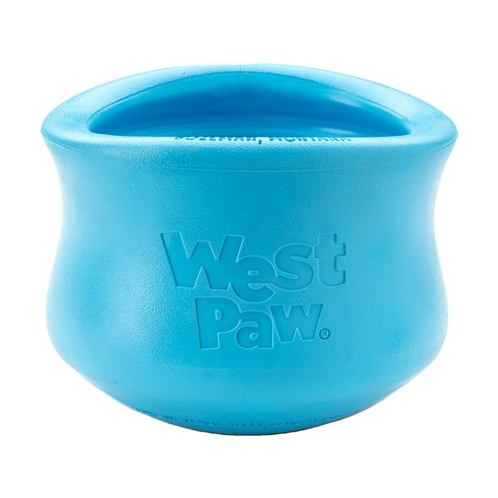 West Paw Toppl Pet Dog Treat Dispenser Feeding Accessory X Large Aqua Blue