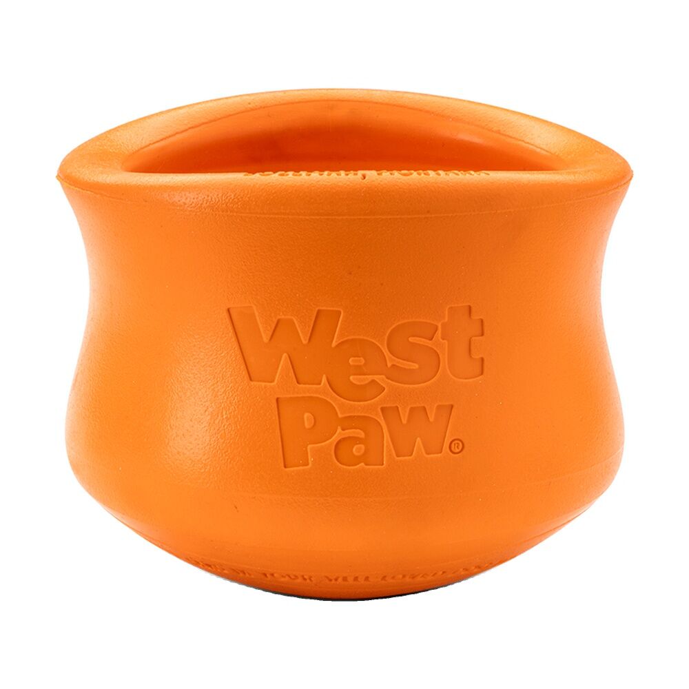 West Paw Toppl Stopper Pet Dog Feeding Accessory X Large Tangerine