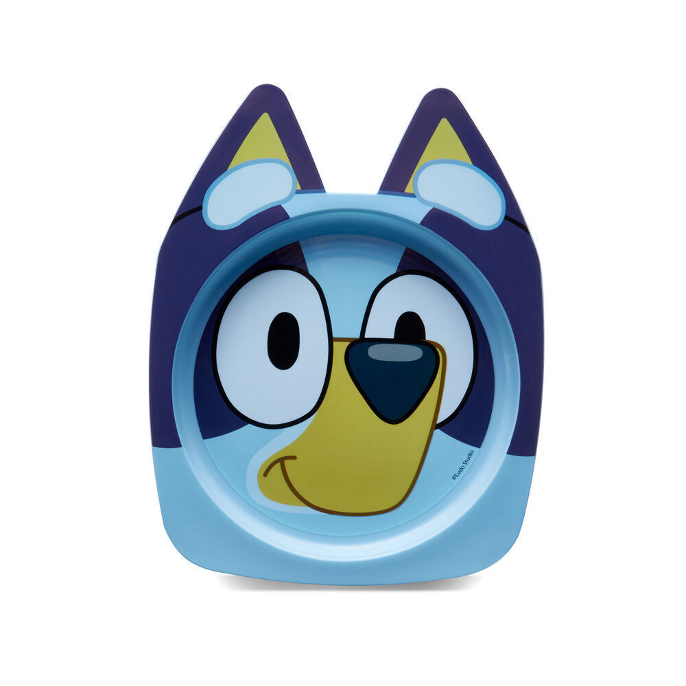 2PK The First Years Bluey Character Children's Plate with Suction Base BPA Free 6m+