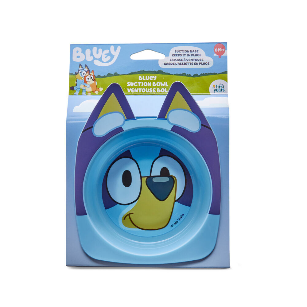 4PK The First Years Bluey Character Children's Bowl with Suction Base BPA Free 6m+
