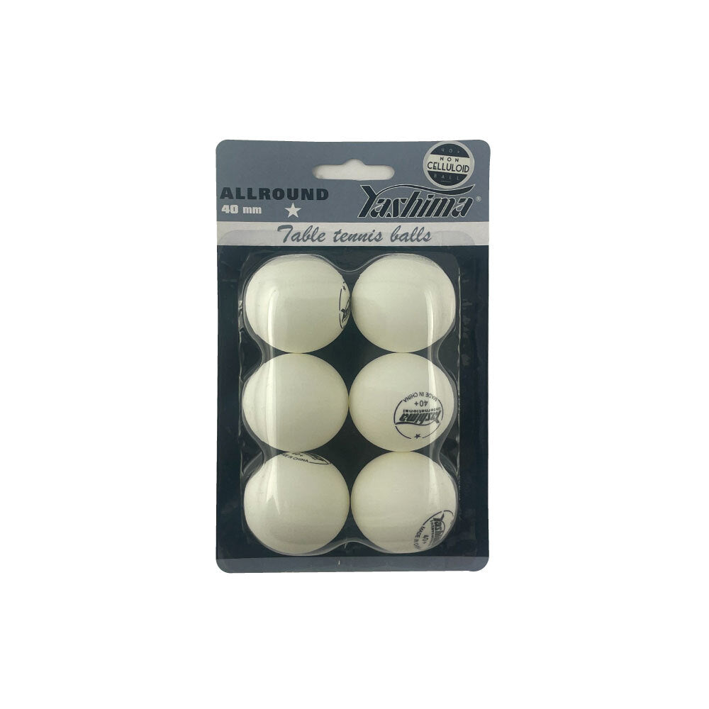2PK Yashima 1 Star Non-Celuloid Table Tennis Balls - White