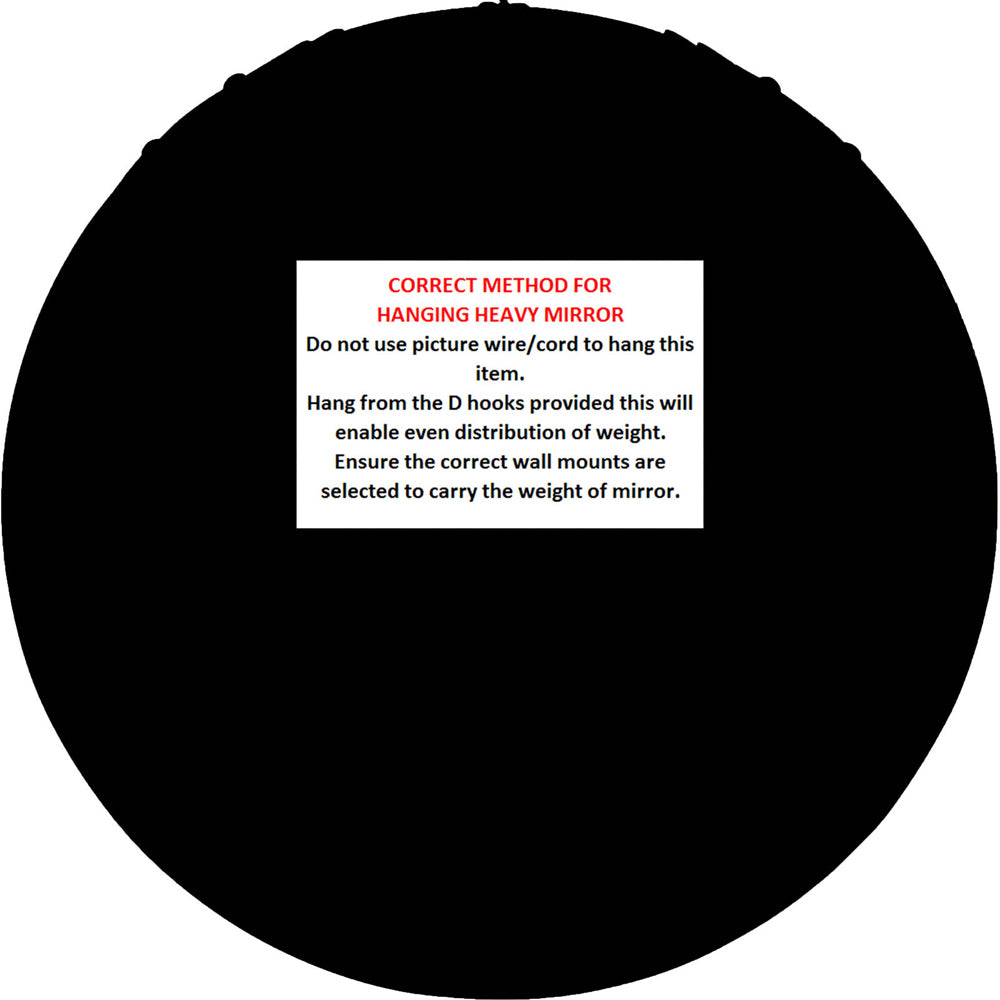 LVD Ana Metal 80cm Vanity Mirror Wall Hanging Display Round - Gold