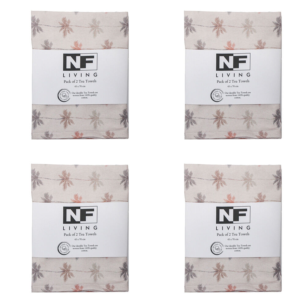4x 2pc NF Home & Entertaining Essentials Lip Balm Tea Towel 45x70cm