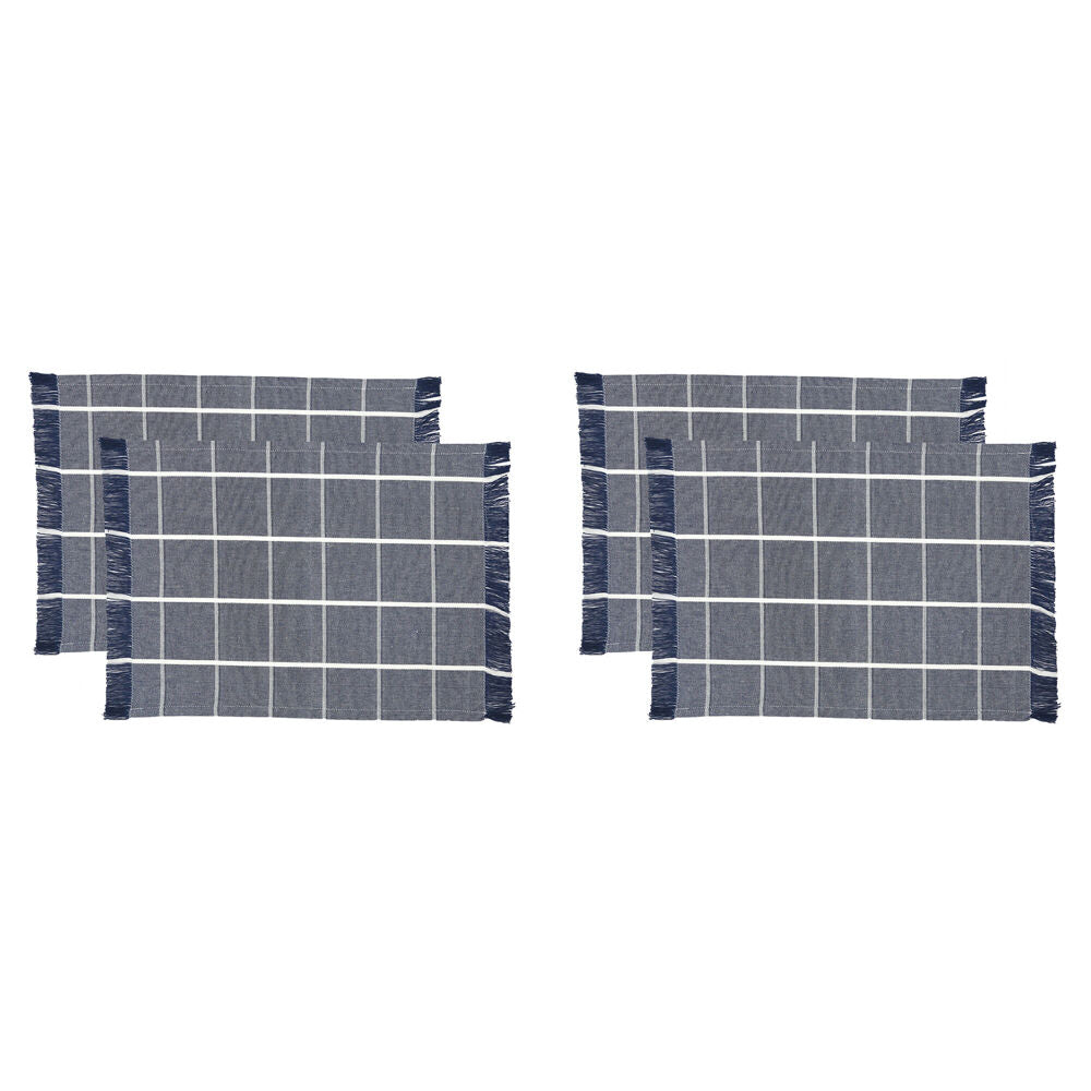2x 2pc NF Home & Entertaining Essentials Greenland Placemat 33x45cm Solid Blue