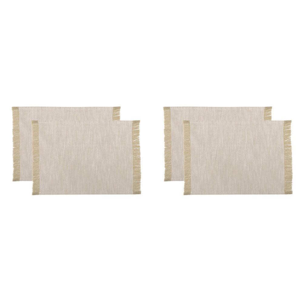 2x 2pc NF Home & Entertaining Essentials Elysian Placemat 33x45cm Solid Taupe