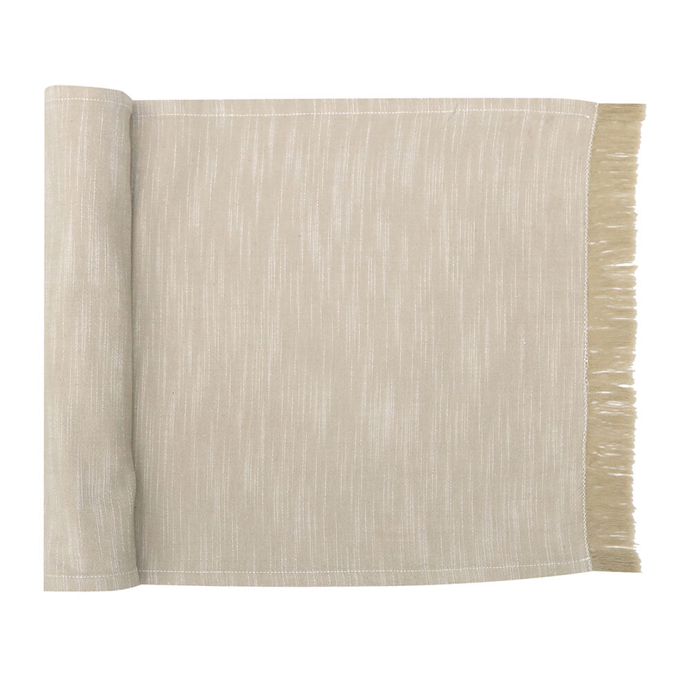 NF Home & Entertaining Essentials Elysian Table Runner 35x250cm Woven Beige