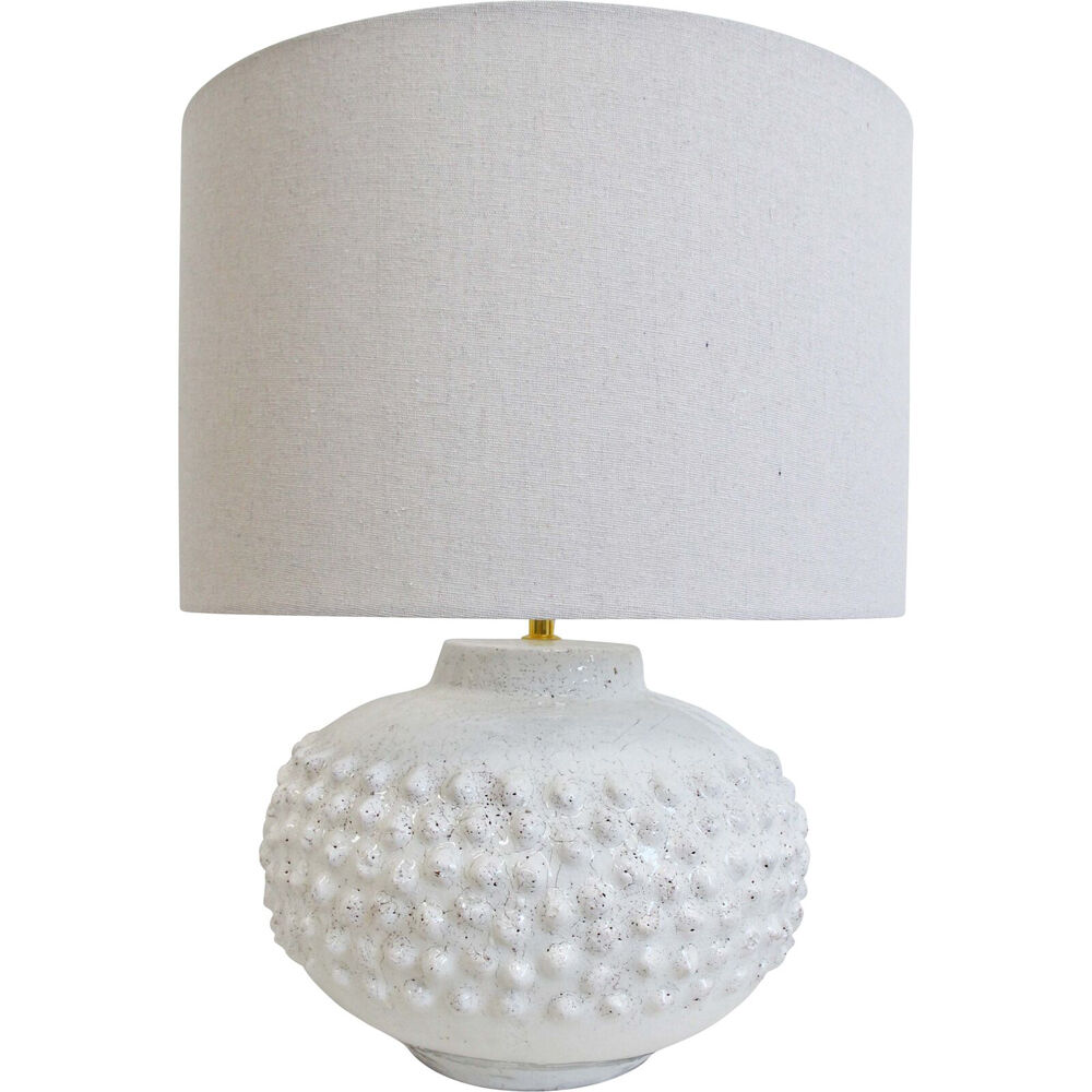 LVD Waitangi Lamp Light E27 Bulb w/ Linen Shade 57cm - White