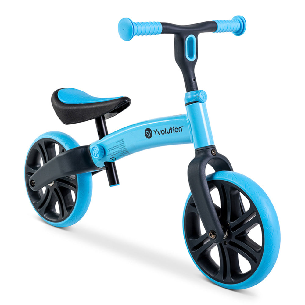 Yvolution Velo Junior Balance Bike Kids Ride On Toy Blue 18m+