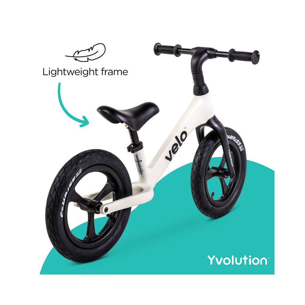 Yvolution Velo Pro Balance Bike Ride-On Toy White 3y+