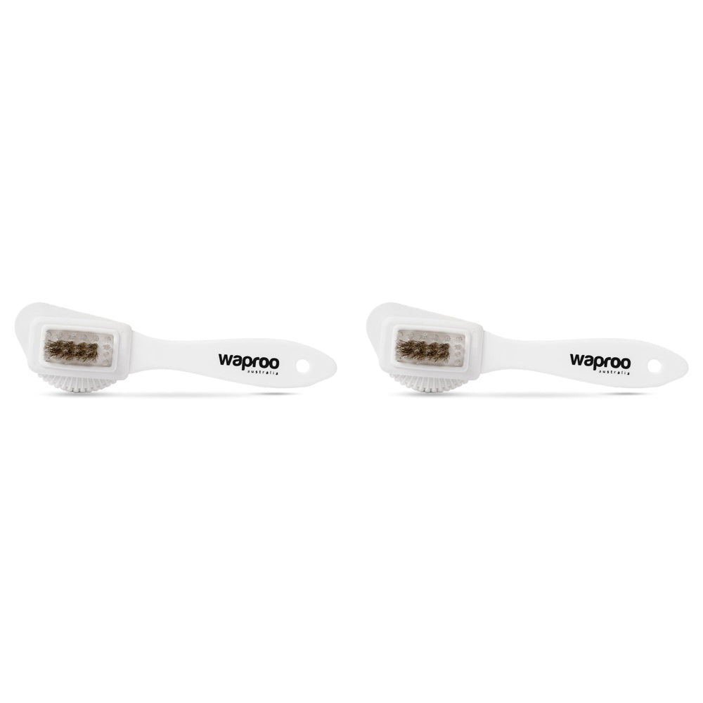 2PK Waproo Platinum Suede & Nubuck Brush (Brass Insert)
