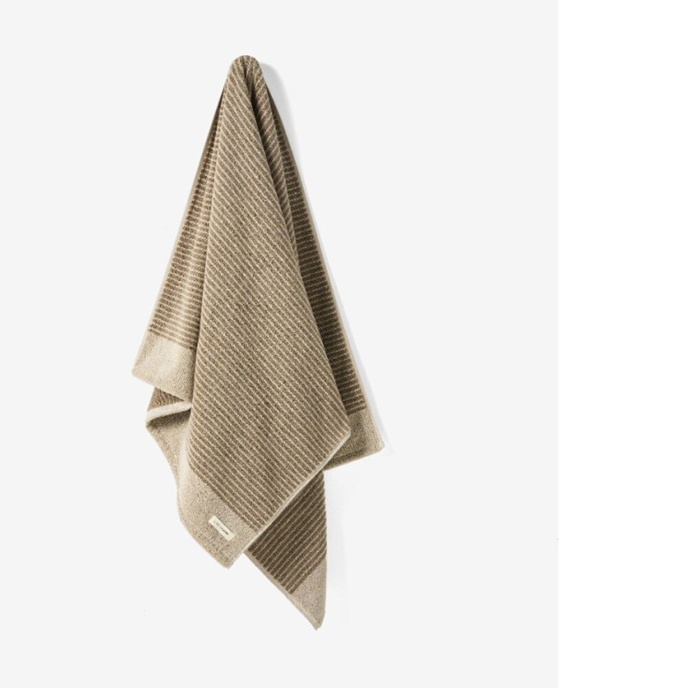 Linen House 630GSM Inverloch Mushroom Brown Cotton Bathroom Hand Towel 40x60cm