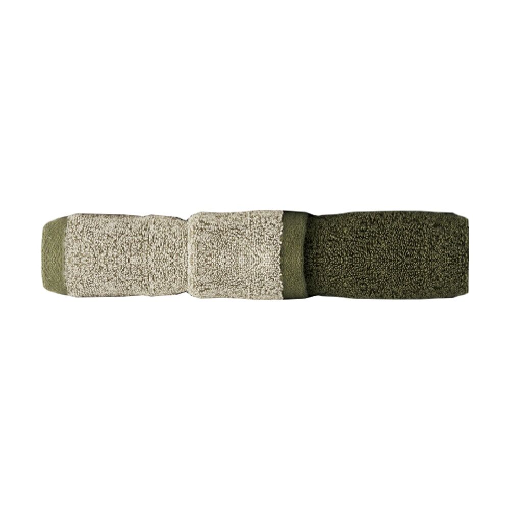 Linen House 550GSM Cotton Otway Olive Green Bathroom Hand Towel 40x60cm
