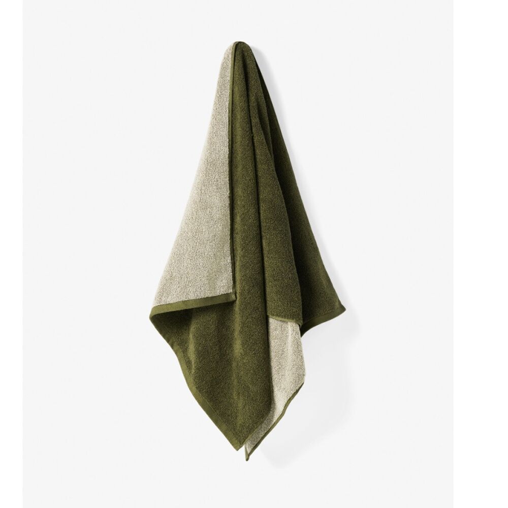 Linen House 550GSM Cotton Otway Olive Green Bathroom Hand Towel 40x60cm