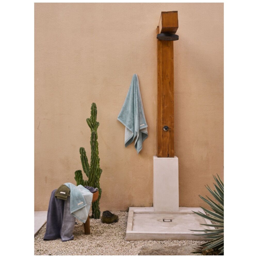 Linen House 550GSM Cotton Otway Olive Green Bathroom Hand Towel 40x60cm