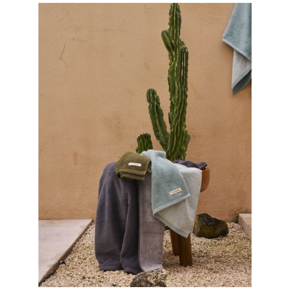 Linen House 550GSM Cotton Otway Olive Green Bathroom Hand Towel 40x60cm