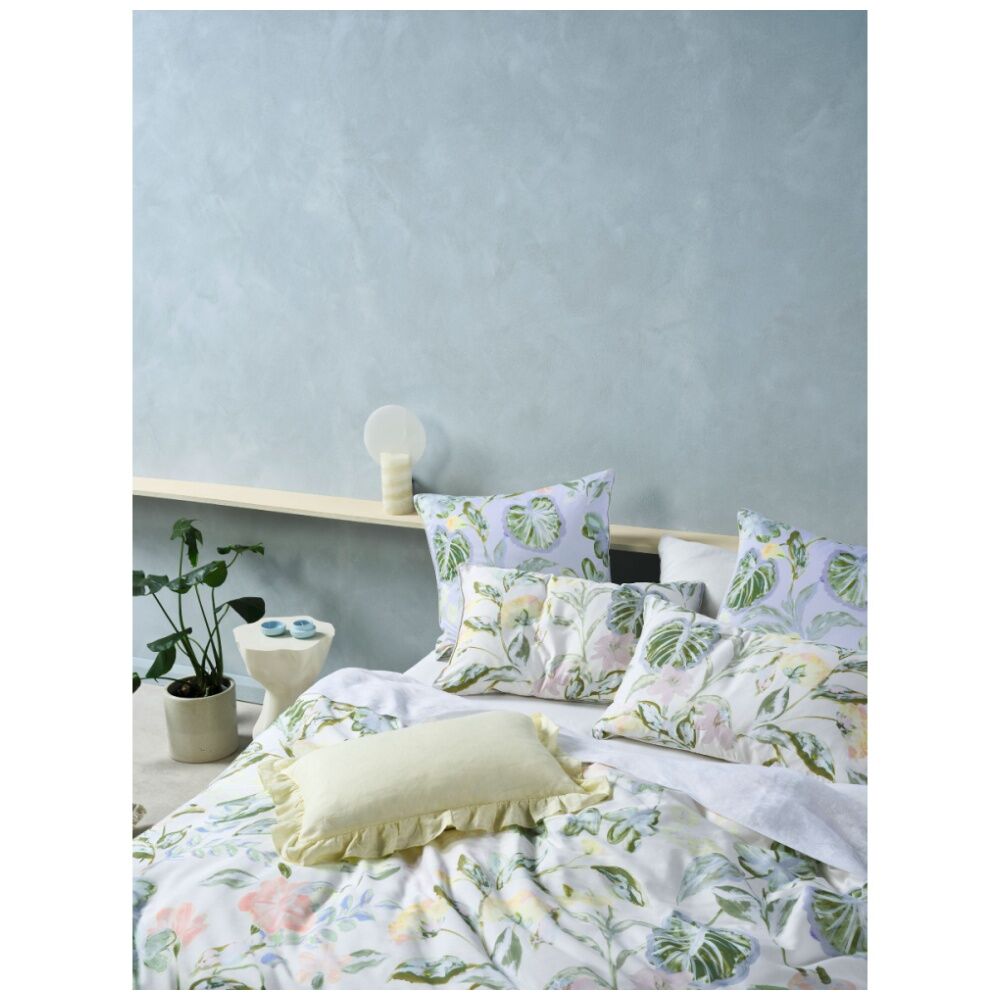 Linen House Sonia Botanical Garden European Pillowcase 65x65cm