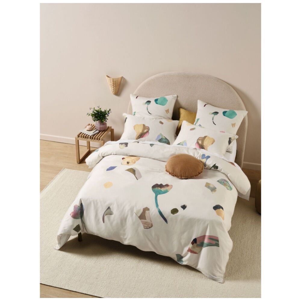 Linen House Clovelly Collage Multicoloured European Pillowcase 65x65cm