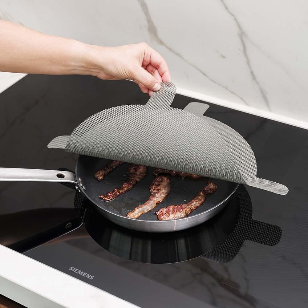 2PK Nostik Silicone+Fibreglass Splatter Guard Liner 36cm - Grey