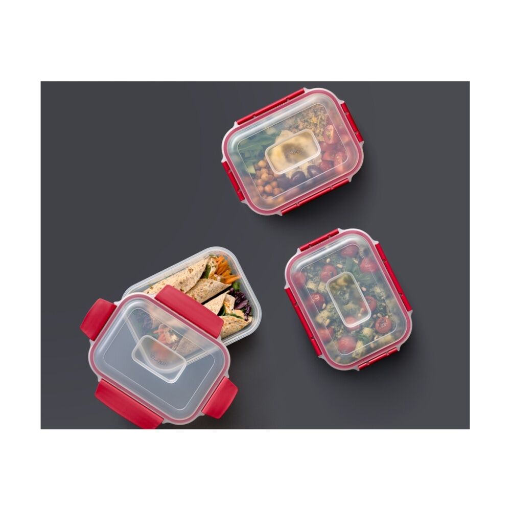 2x 4pc Joseph Joseph Nest Lock Rectangle Airtight Food Storage Container Set 1L