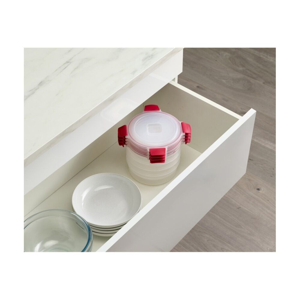 2x 4pc Joseph Joseph Nest Lock Round Airtight Food Storage Container Set 1L