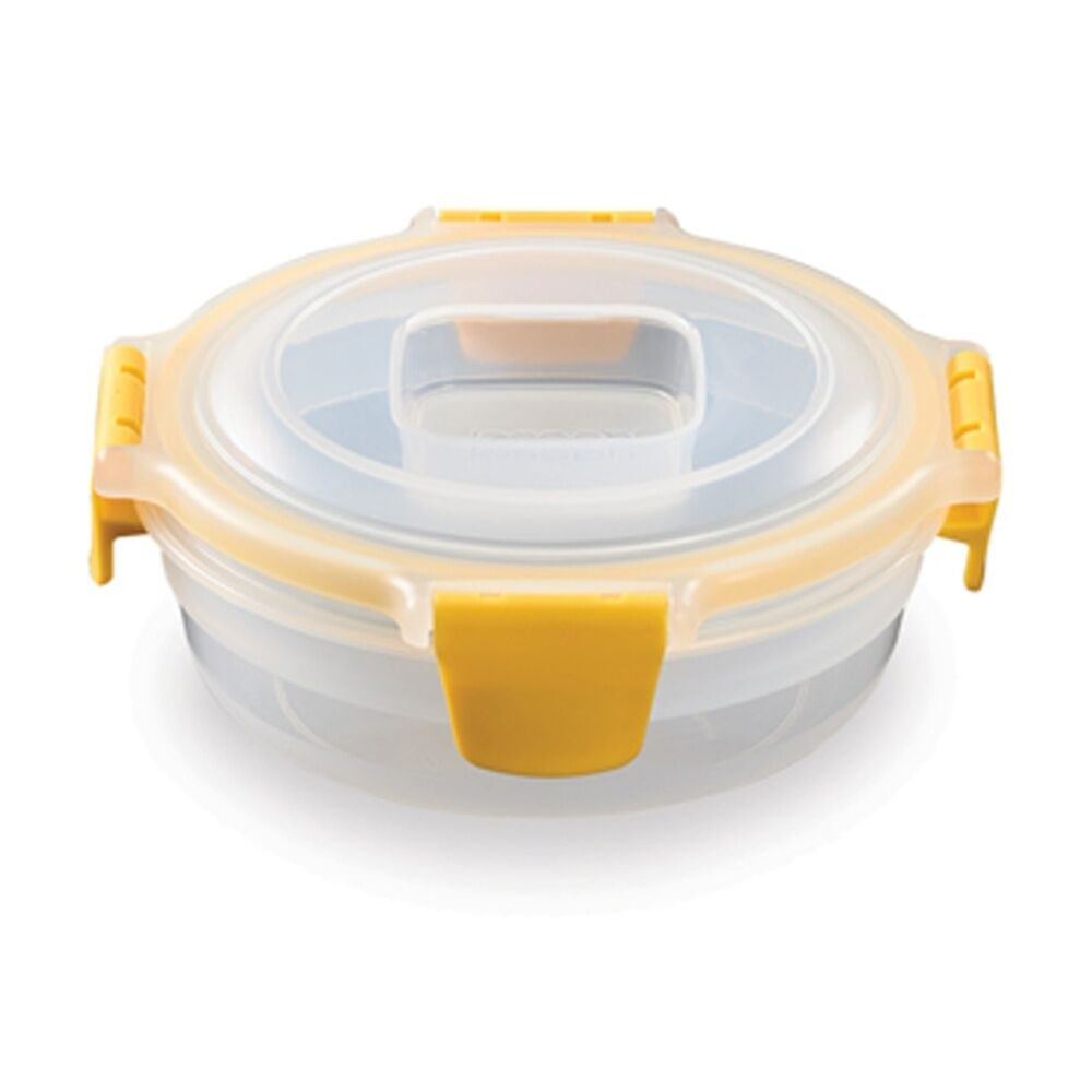 2x 4pc Joseph Joseph Nest Lock Round Airtight Food Container Set Multicolour